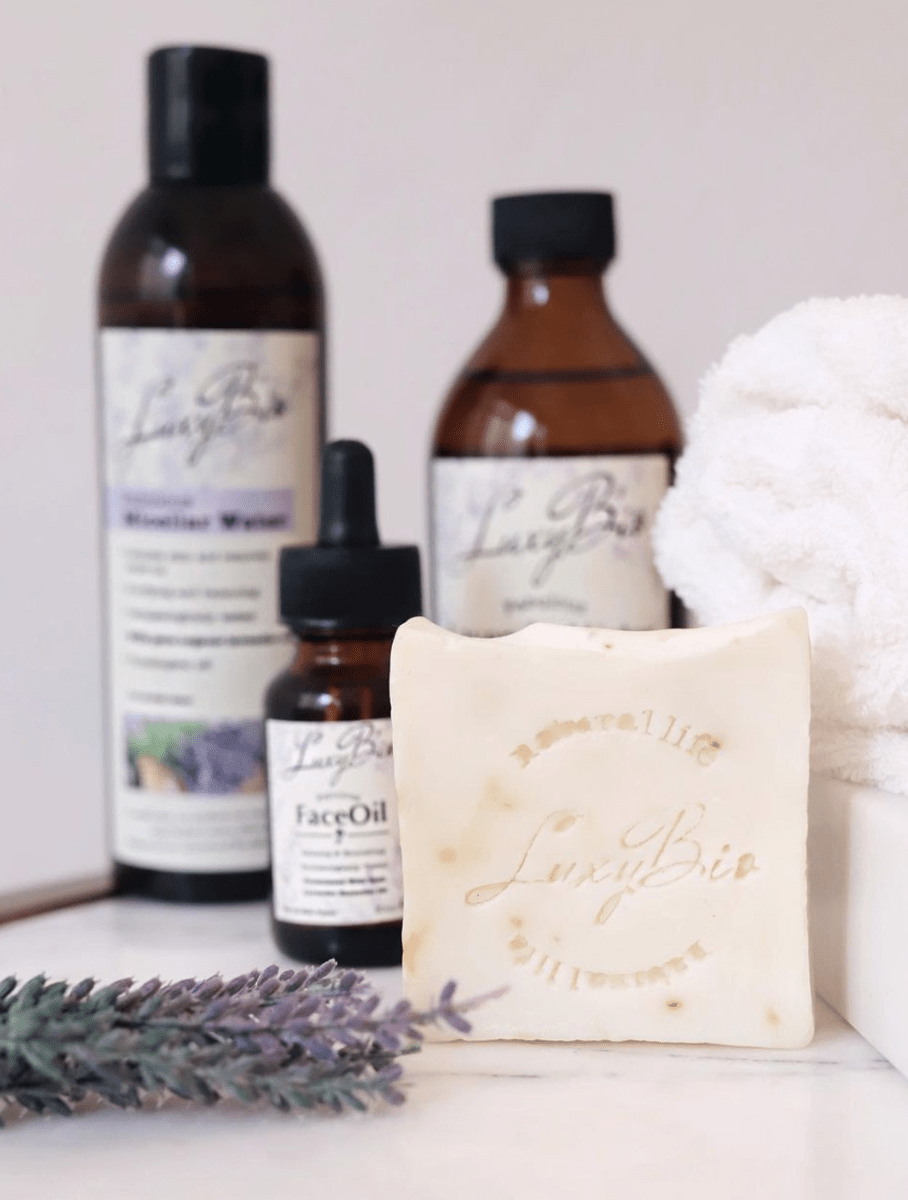 4 Pcs Lavender Skin Care Set - Thumbnail