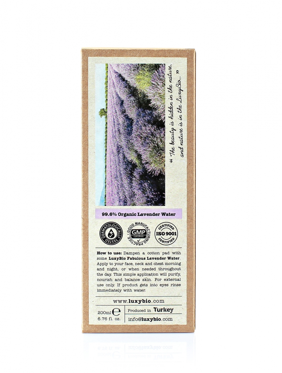 Natural, Pure Lavender Water 200 ml - Thumbnail