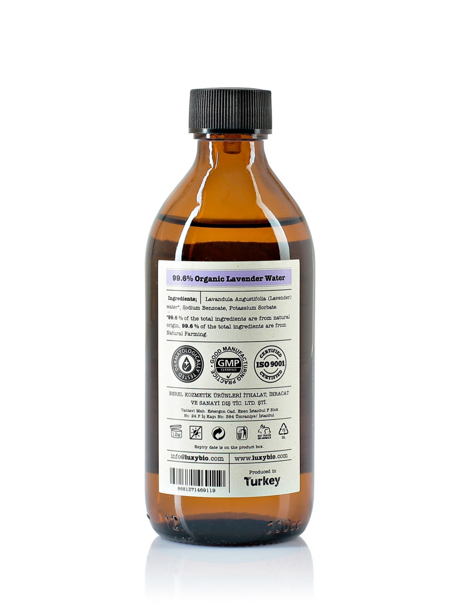 Natural, Pure Lavender Water 200 ml - Thumbnail