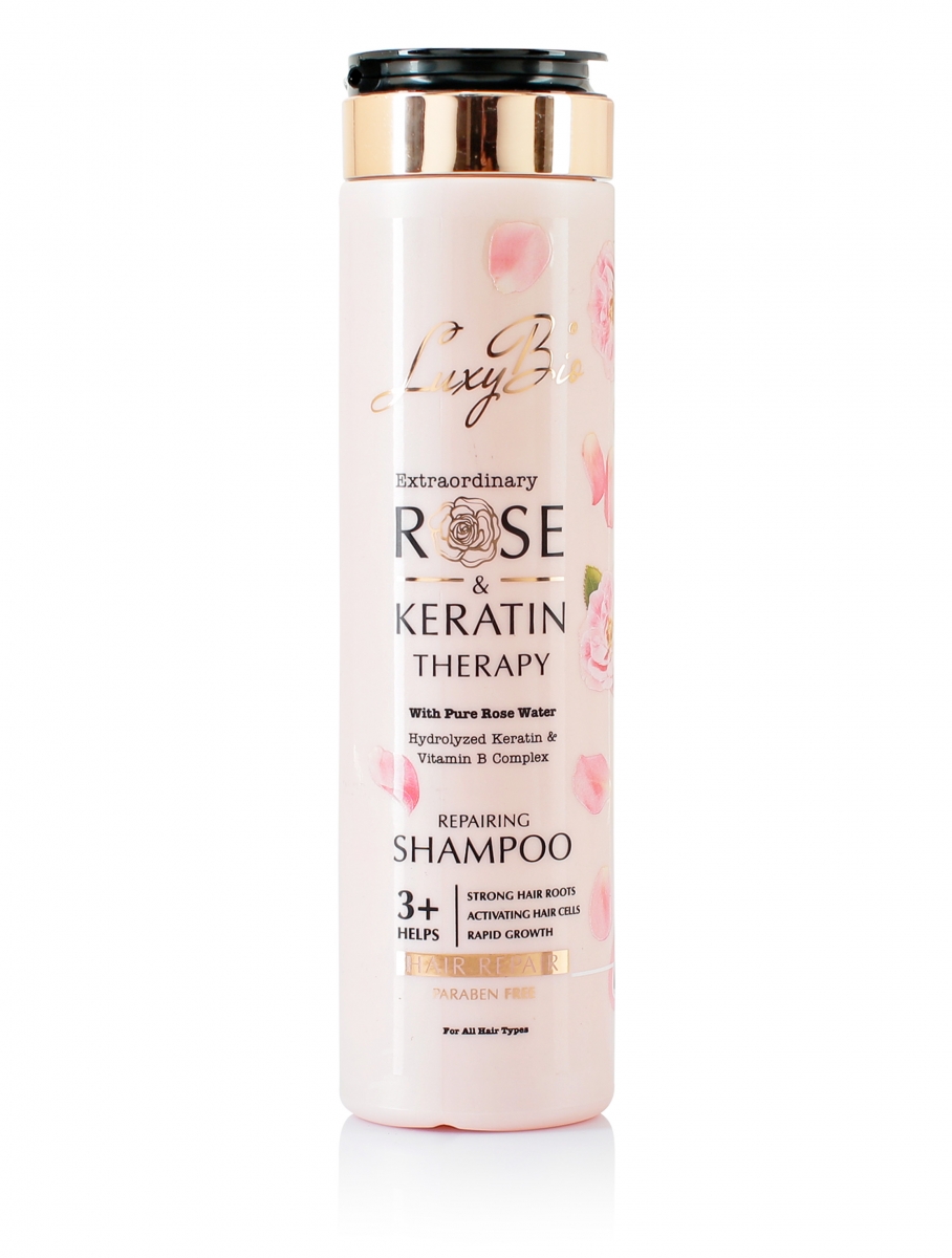 Nourishing Shampoo with Rose & Keratin Extract 300 ml - Thumbnail