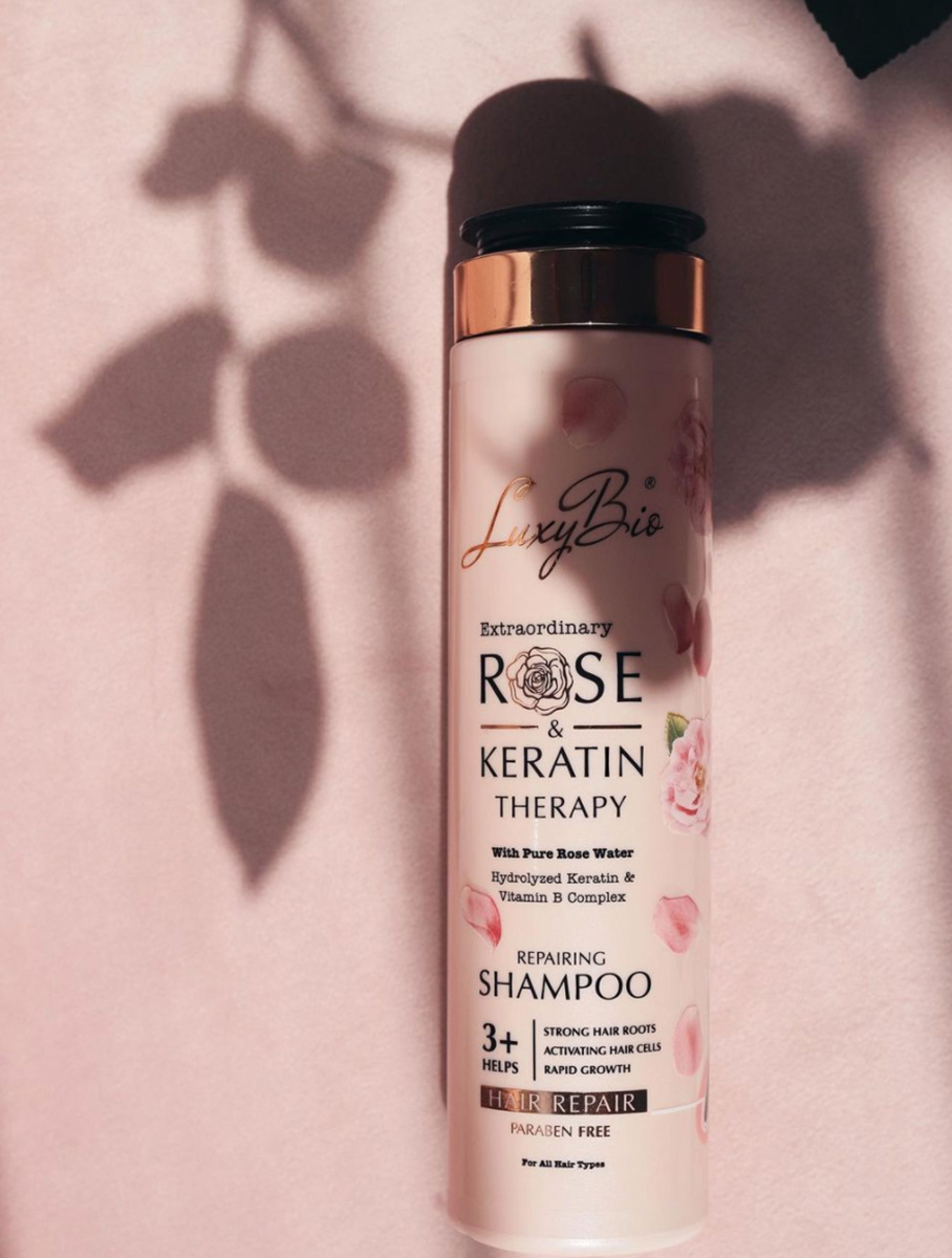 Nourishing Shampoo with Rose & Keratin Extract 300 ml - Thumbnail